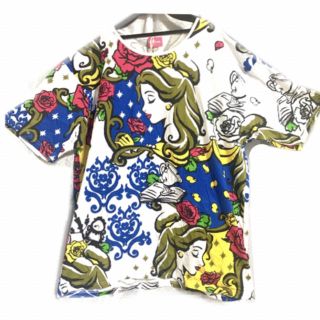 ビジョトヤジュウ(美女と野獣)の新品 美女と野獣 Tシャツ 総柄 TDR購入(Tシャツ(半袖/袖なし))