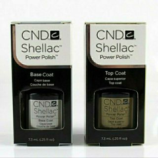 シーエヌディー(CND)のシェラック ベース＆トップ 2本セット(ネイルトップコート/ベースコート)