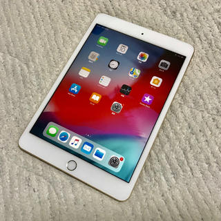 アイパッド(iPad)の【超美品】ipad mini3 ゴールド 64GB Wi-Fi+セルラー(タブレット)