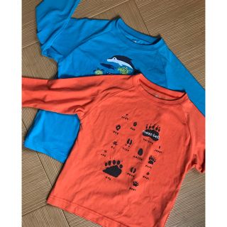 モンベル(mont bell)のmont-bell キッズ　ロンT 120cm 美品　2枚セット(Tシャツ/カットソー)