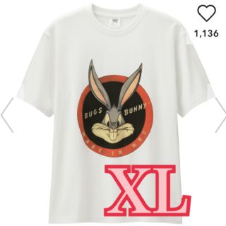 ジーユー(GU)のルーニーテューンズ  tシャツ バッグスバニー  映画 XL【新品未使用】(Tシャツ/カットソー(半袖/袖なし))