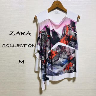 ザラ(ZARA)の△｡｡ZARA COLLECTION アシンメトリートップス M ｡｡△(カットソー(半袖/袖なし))