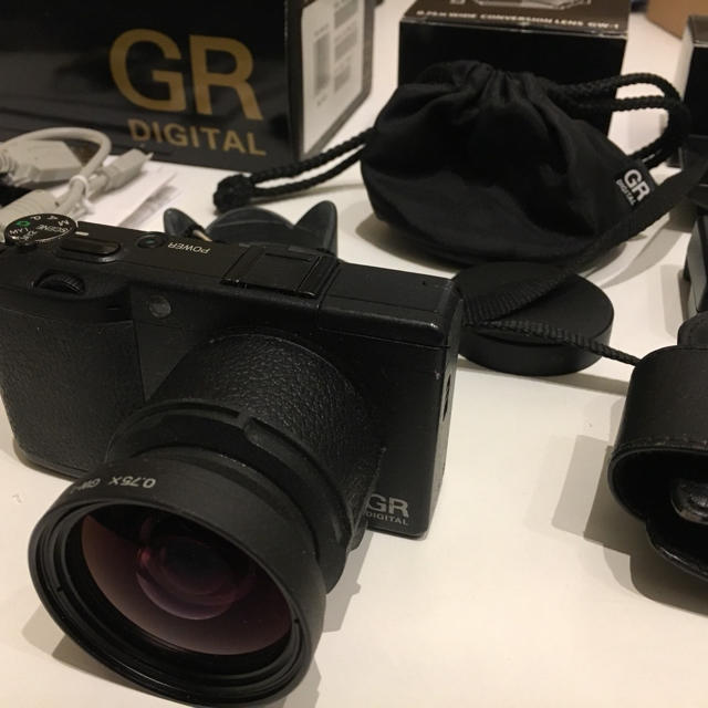 RICOH GR DIGITALⅡ レンズ、純正ケース＆ストラップ