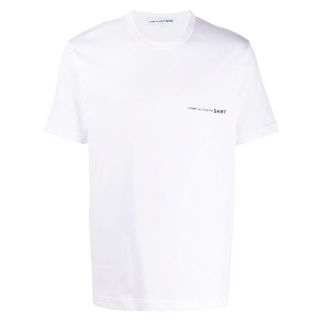 コムデギャルソン(COMME des GARCONS)の新品 コムデギャルソンシャツ ワンポイント 無地Tシャツ 白Lサイズ(Tシャツ/カットソー(半袖/袖なし))