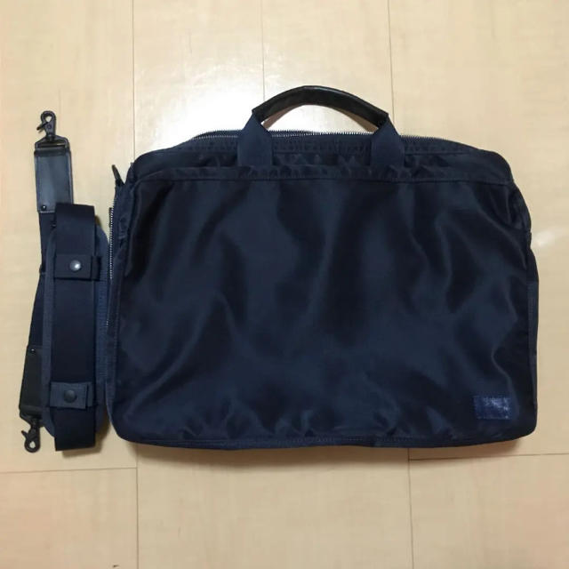 【美品】PORTER ポーター ビジネスバッグ ネイビー 822-07563素材表