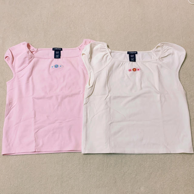 GAP Kids(ギャップキッズ)のGAP Tシャツ ２枚セット キッズ/ベビー/マタニティのキッズ服女の子用(90cm~)(Tシャツ/カットソー)の商品写真