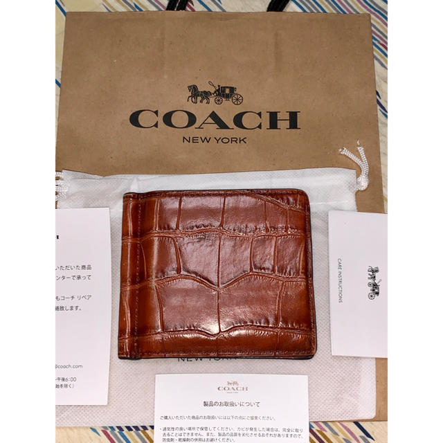 全国どこでも送料無料 超最新作 COACH マネークリップ 財布 新品