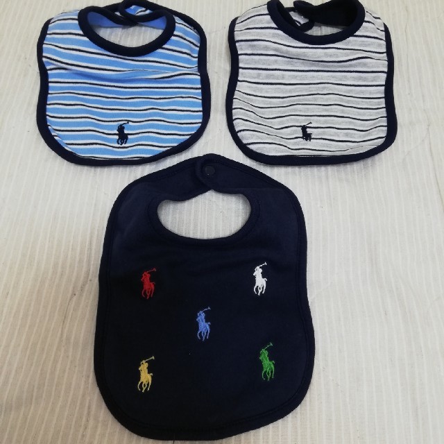 Ralph Lauren(ラルフローレン)のラルフローレン　スタイ　3枚セット キッズ/ベビー/マタニティのこども用ファッション小物(ベビースタイ/よだれかけ)の商品写真