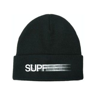 シュプリーム(Supreme)のSupreme Motion Logo Beanie Black 黒(ニット帽/ビーニー)