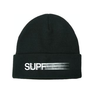 シュプリーム(Supreme)の正規品 Supreme Motion Logo Beanie Black 黒(ニット帽/ビーニー)