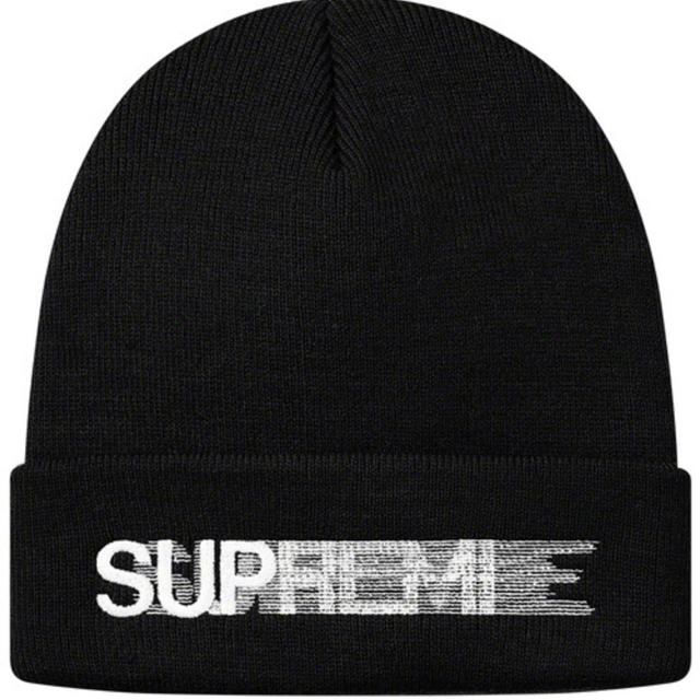 supreme motion logo beanieニット帽/ビーニー