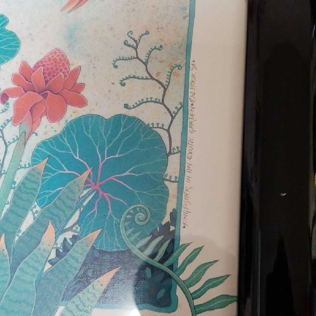 絵画J・HOOK KINGFISHER IN AN EXOTTC GARDENの通販 by keichan｜ラクマ 超特価在庫