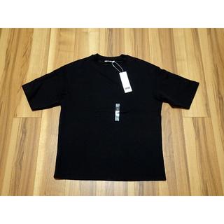 ユニクロ(UNIQLO)のユニクロU エアリズム オーバーサイズ Tシャツ 黒 L Uniqlo (Tシャツ/カットソー(半袖/袖なし))