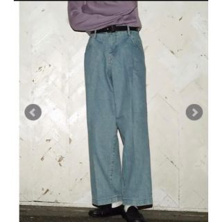 アンユーズド(UNUSED)の専用　NEON SIGN WIDE DENIM SLACKS 'USED'(デニム/ジーンズ)