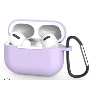 airpods proケース エアーポッズ シリコン 耐衝撃 パープル(その他)