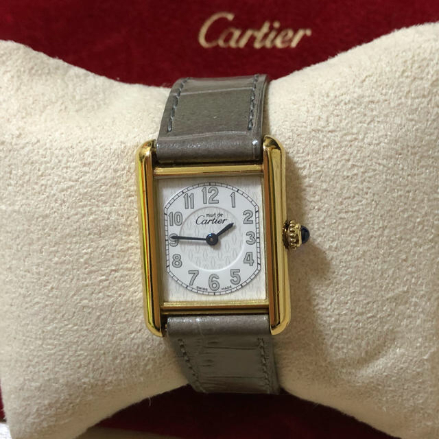 信頼 Cartier - VERY掲載cartierマストタンクSMカルティエアンティークヴィンテージ 腕時計