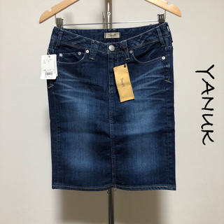 ヤヌーク(YANUK)の新品未使用 / YANUK / デニムスカート / サイズM /57141059(ひざ丈スカート)