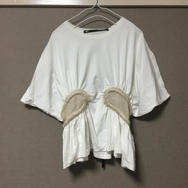 yoshio kubo(ヨシオクボ)のmuller ウエストメッシュ Tシャツ レディースのトップス(カットソー(半袖/袖なし))の商品写真