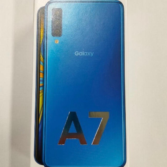 Galaxy A7 ブルー 64 GB SIMフリースマートフォン/携帯電話