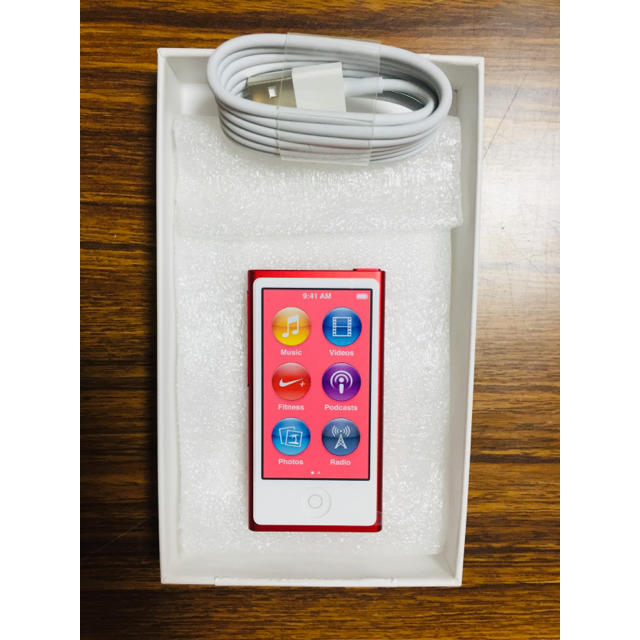 新品未使用Apple ipod nano 第七世代 レッド 16GB 製品保証