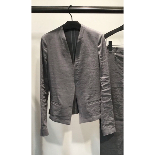 Theory  18SS リネンノーカラージャケット