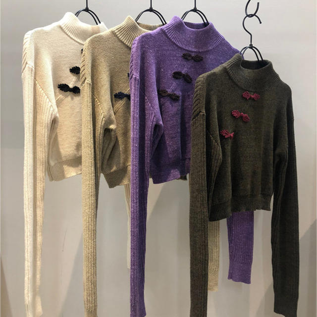 ニット/セーターjuemi  CN Knot Button Knit