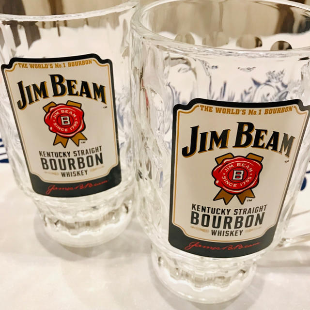 サントリー(サントリー)のJIM BEAM メガジョッキ 700ml×2個 インテリア/住まい/日用品のキッチン/食器(グラス/カップ)の商品写真