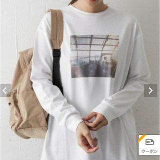 アーバンリサーチドアーズ(URBAN RESEARCH DOORS)のフォトプリントチュニックTシャツ(カットソー(長袖/七分))