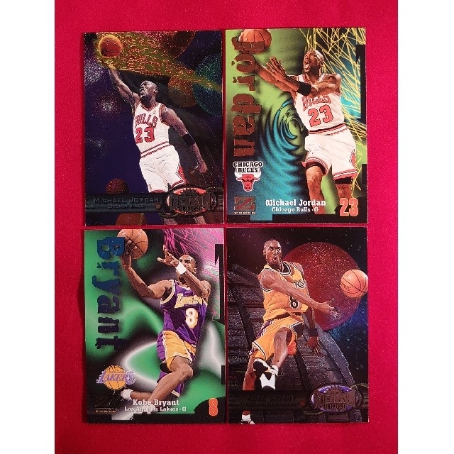 ジョーダン・コービー NBA トレーディングカード 1997 4枚セット