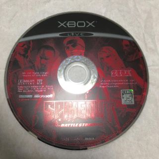 エックスボックス(Xbox)のXbox スパイクアウト　動作確認済　ソフトのみ(家庭用ゲームソフト)