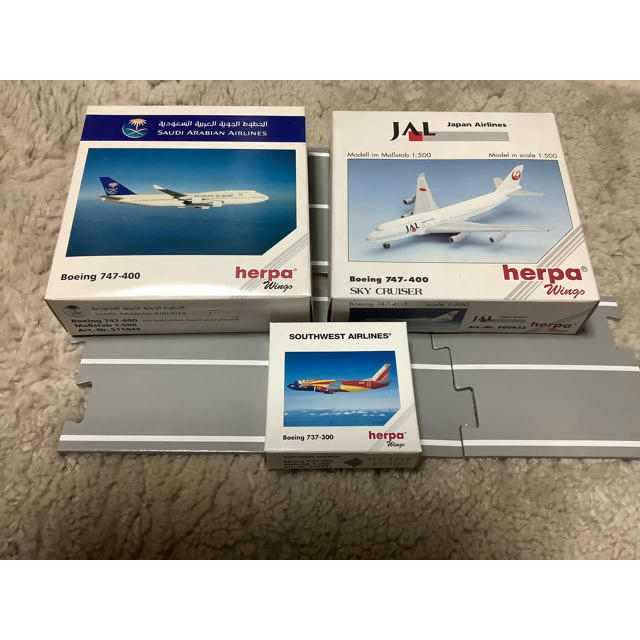 JAL(日本航空) - herpa 飛行機3機の通販 by とんぴ|ジャル JAL(日本航空) - herpa 飛行機3機の通販 by とんぴ|ジャル