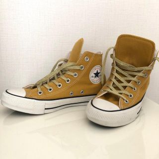 コンバース(CONVERSE)のクロさま専用❁コンバース オールスター ハイカットスニーカー マスタード 24(スニーカー)