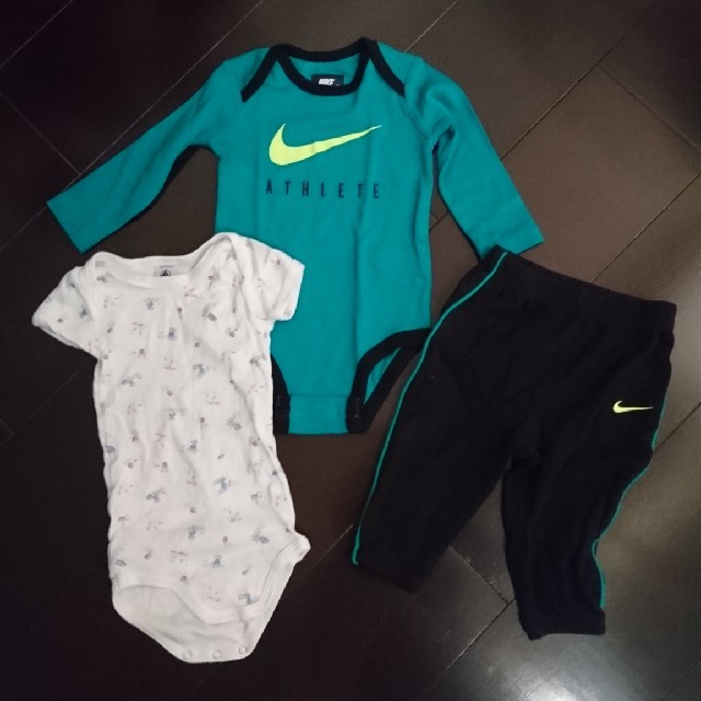 NIKE(ナイキ)のナイキ ロンパース 70cm～75cm セットアップ パンツ プチバトー キッズ/ベビー/マタニティのベビー服(~85cm)(ロンパース)の商品写真