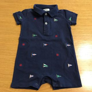 ラルフローレン(Ralph Lauren)のラルフローレン　半袖ベビーオール　70(カバーオール)