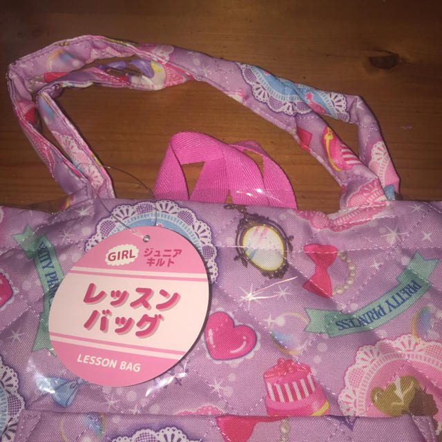 レッスンバッグ　手提げカバン♡女の子　新品 ハンドメイドのキッズ/ベビー(バッグ/レッスンバッグ)の商品写真