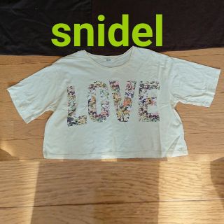 スナイデル(SNIDEL)の花柄 Tシャツ レディース snidel スナイデル(Tシャツ(半袖/袖なし))