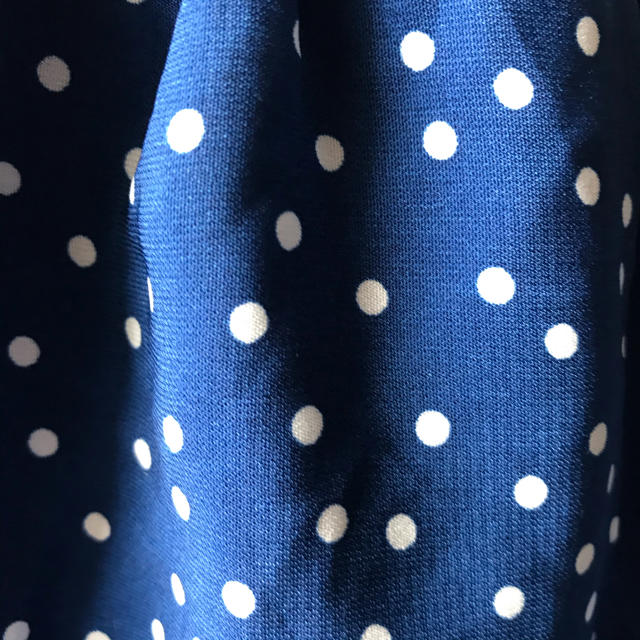 フォークロア　ブルー　ドット　ティアードスカート　ロングスカート レディースのスカート(ロングスカート)の商品写真