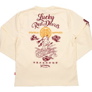 テッドマン(TEDMAN)のﾃｯﾄﾞﾏﾝ/ﾛﾝT/白/tdls-323/ｴﾌ商会/ｶﾐﾅﾘﾓｰﾀｰｽ(Tシャツ/カットソー(七分/長袖))