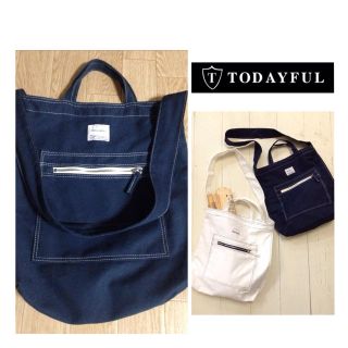 トゥデイフル(TODAYFUL)のtodayful＊ショルダートートNVY(トートバッグ)