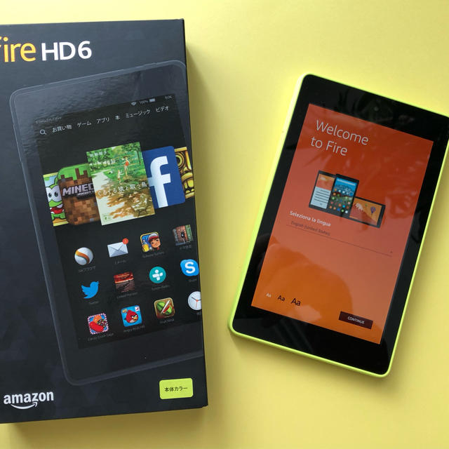 【美品•起動のみ】fire HD6 8G第四世代