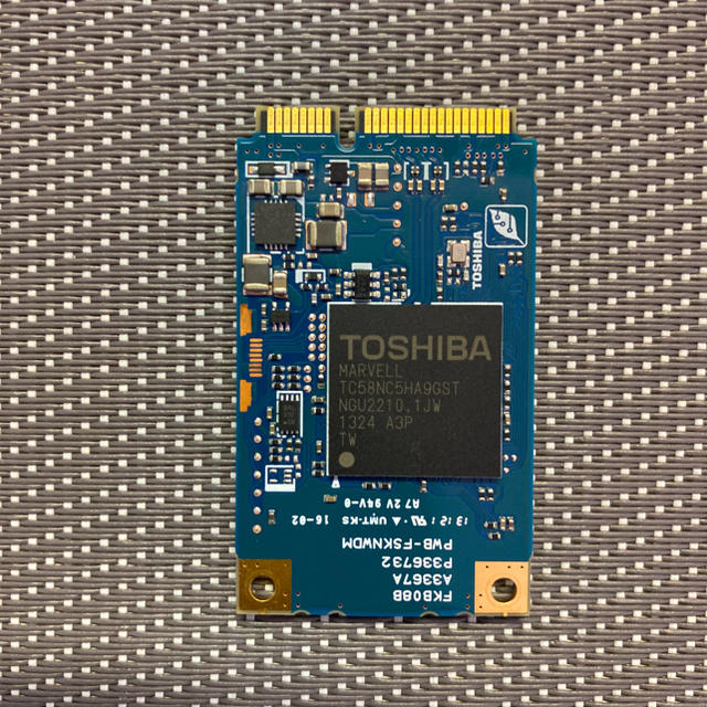 TOSHIBA SSD mSATA 256GB使用時間0