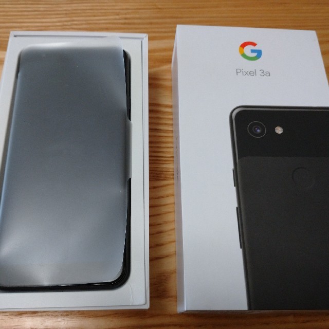 スマートフォン本体Google Pixel 3a 64GB、純正ケース(ブラック)