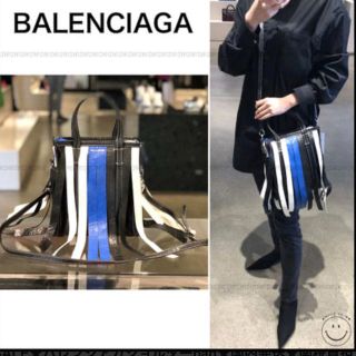 バレンシアガバッグ(BALENCIAGA BAG)のBalenciagaトートバッグ Bazar XSfringed striped(トートバッグ)