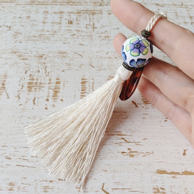 しゅがさま売約済み 帯飾り〈孔雀の羽根の花・Blue×Green〉-eastgate.mk
