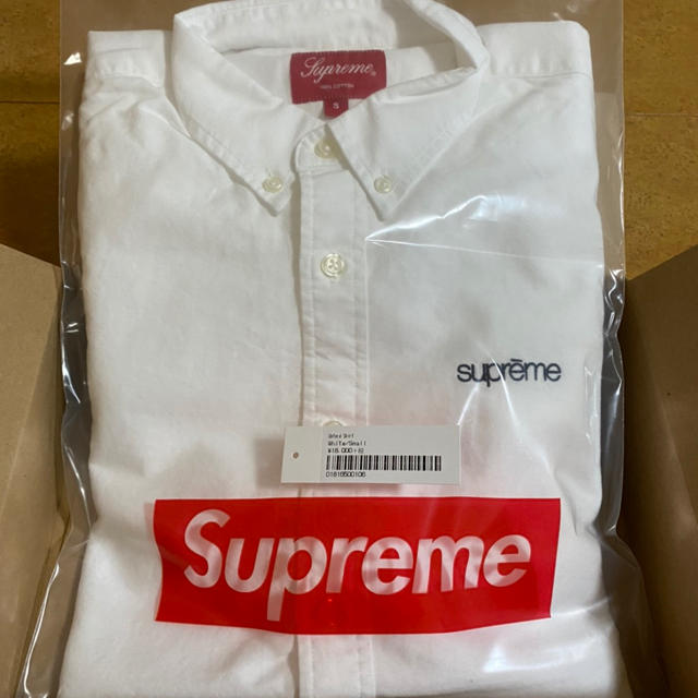 supreme 20ss Oxford shirt White Sサイズ