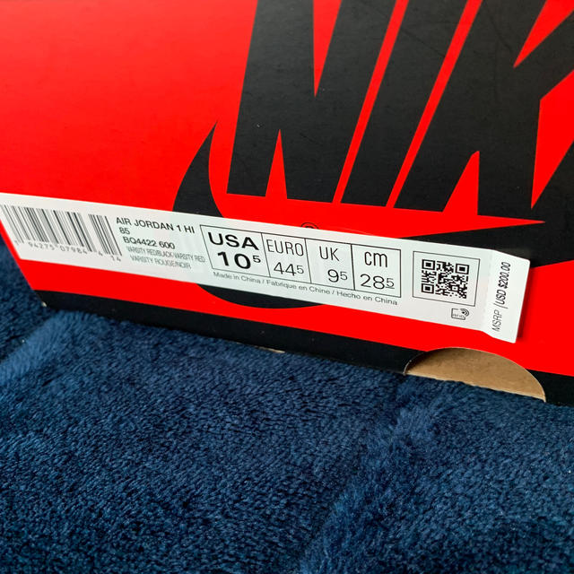 NIKE(ナイキ)のNIKE AIR Jordan1 85 VARSITY RED  28.5cm  メンズの靴/シューズ(スニーカー)の商品写真