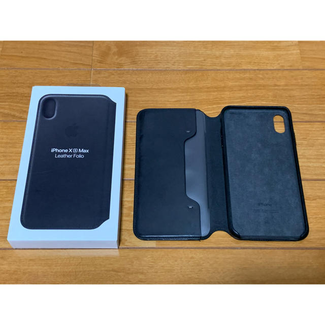 iPhone XS Max LEATHER FOLIO MRX22FE/A 黒