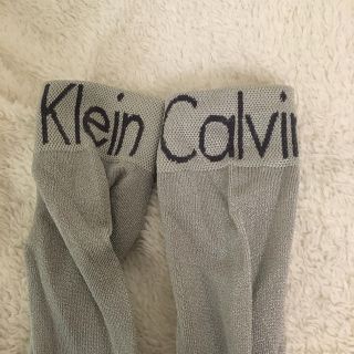 カルバンクライン(Calvin Klein)の【こまち様専用】カルバン・クライン　ラメハイソックス　シルバー(ソックス)