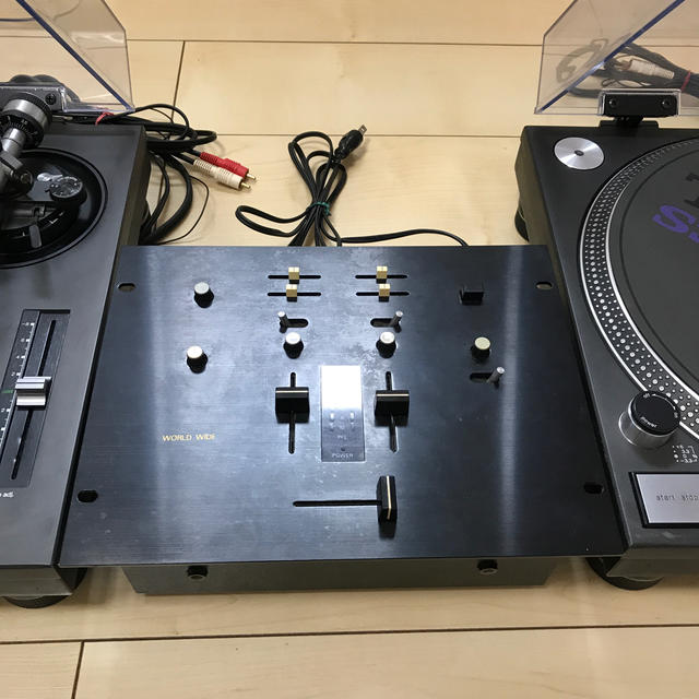 Technicsターンテーブル　SL-1200MK3DS シルバー2台　ミキサー