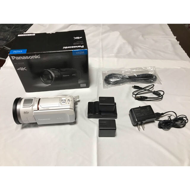 Panasonic - Panasonic HC-VX2M-W 4Kビデオカメラ [バッテリー３個付き ...